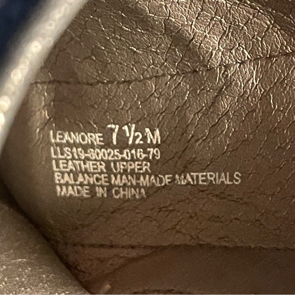 Luca Lenore Leather Platform Wedge Sandal Slide Striped Vamp Women’s Sz 7.5 - Picture 6 of 13